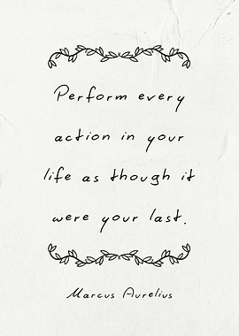 Marcus Aurelius Carpe Diem