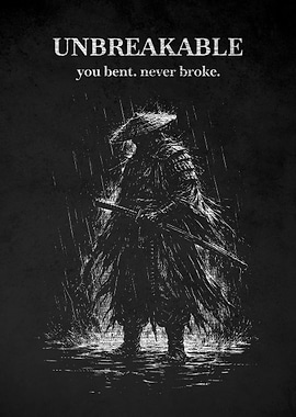 Unbreakable Samurai in Rain
