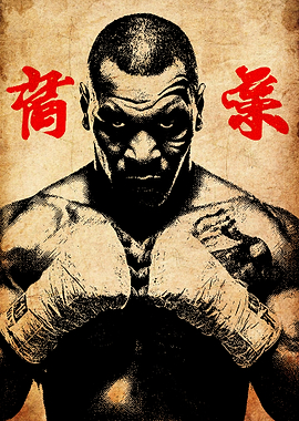 Mike Tyson Boxing Poster
