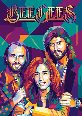 Bee Gees Pop Art Portrait