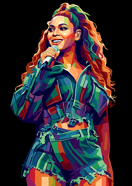 Beyoncé Pop Art Portrait