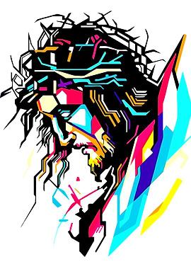 Jesus Christ Pop Art Portrait
