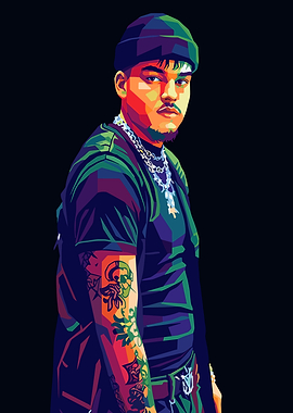 Pop Art Portrait of a Yeat