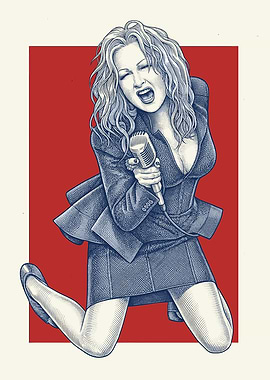 Cyndi Lauper Singing on Stage