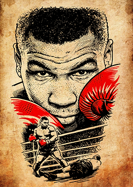 Mike Tyson Boxing Poster