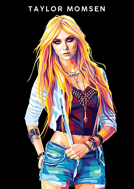 Taylor Momsen Pop Art Portrait