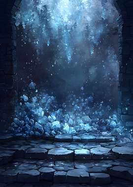 Mystical Crystal Cave Entrance