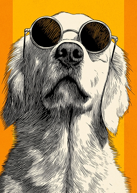 Dog Wearing Sunglasses