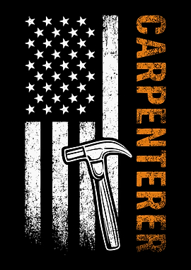 Carpenter American Flag Hammer