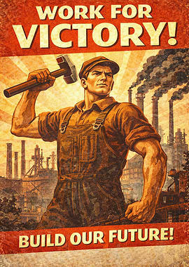 Work for Victory Build Our Future Poster