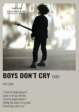 The Cure Boys Don't Cry Poster