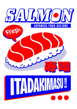 Salmon Sushi Japanese Food Culture