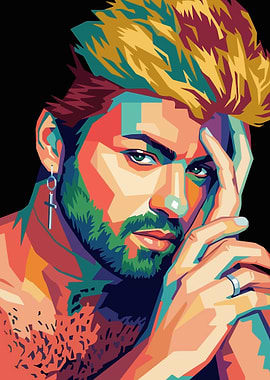 George Michael Pop Art Portrait