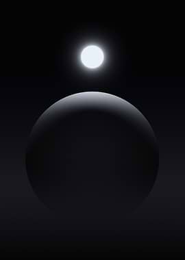 Minimalist Space Scene