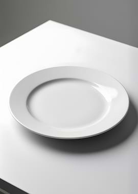 White Plate on a White Table