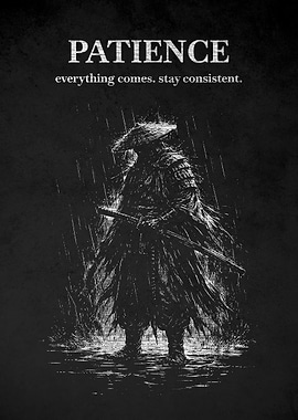 Samurai in the Rain Patience