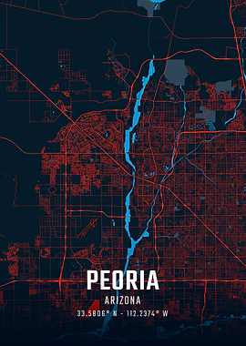 Peoria Arizona City Map