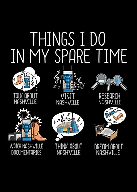 Nashville Tennessee Souvenir Men Travel Cowboy Nashville