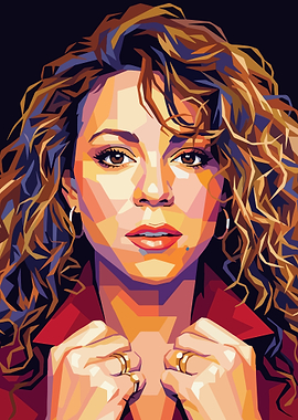 Mariah Carey Pop Art Portrait