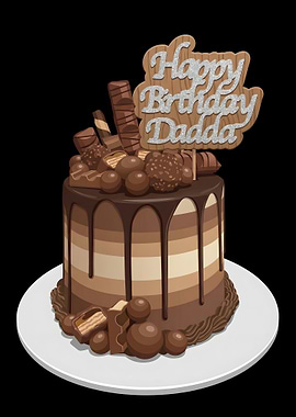 Chocolate Drip Cake with Candies