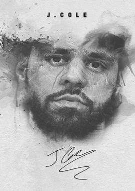 J. Cole Watercolor Portrait