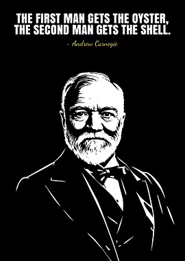 Andrew Carnegie Quote Portrait
