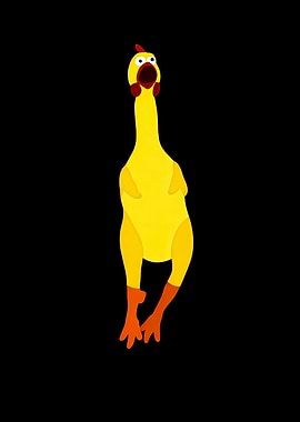 Screaming Rubber Chicken Toy