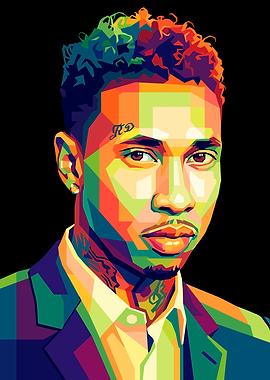 Pop Art Portrait of Tyga