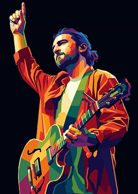 Noah Kahan Pop Art Style