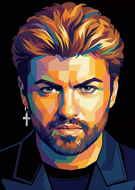 Pop Art Portrait of George Michael
