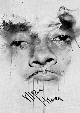 Nipsey Hussle Watercolor Portrait
