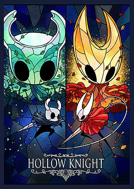 Hollow Knight Stained Glass Art