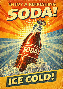 Retro Soda Advertisement