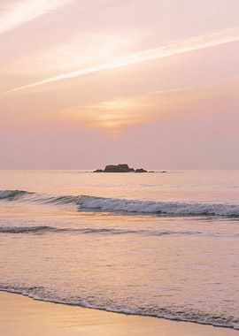 Serene Sunset Over the Ocean