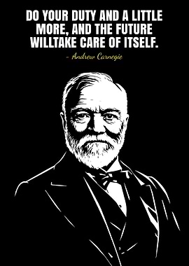 Andrew Carnegie Quote Poster