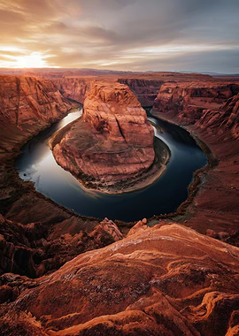 Horseshoe Bend at Sunset
