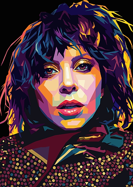 Pop Art Portrait of Lady Gaga
