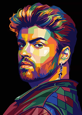 George Michael Pop Art Portrait