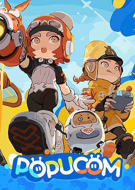 Popucom Characters with Gear