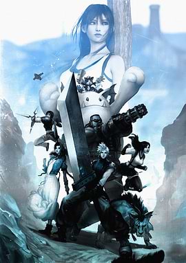 Final Fantasy VII Characters and Buster Sword