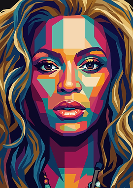 Beyoncé Pop Art Portrait