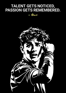 Gavi Quote and Portrait