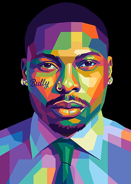 Colorful Portrait of a Asake