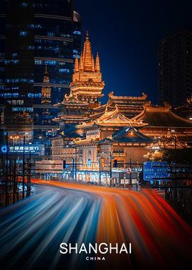 Shanghai Cityscape at Night