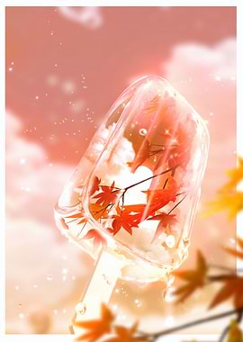 Autumn Maple Leaf Popsicle