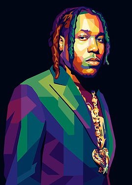 Pop Art Portrait of a Don Toliver