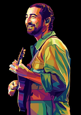 Noah Kahan in Pop Art Style