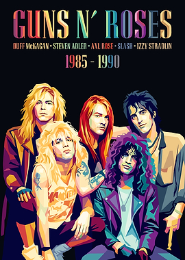 Guns N' Roses 1985-1990 Pop Art