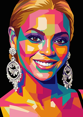 Beyoncé Pop Art Portrait