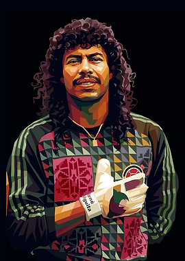 René Higuita Pop Art Portrait